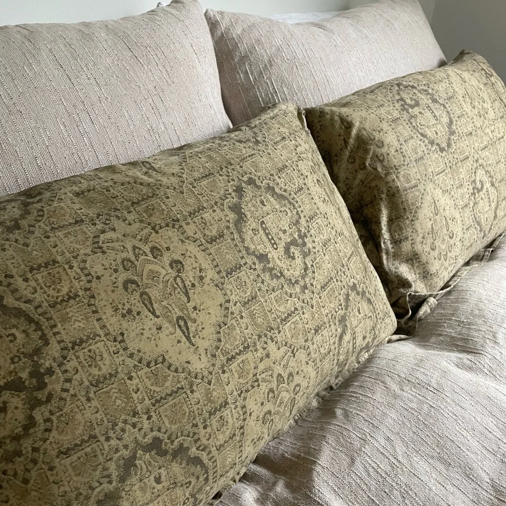 RH throw pillows made it Italy
